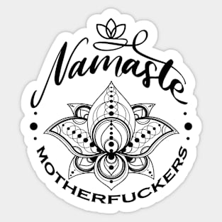 Lotus Namaste Motherfuck*r Design Sticker